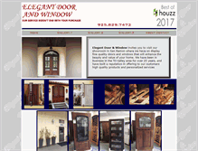 Tablet Screenshot of elegantdoor.com